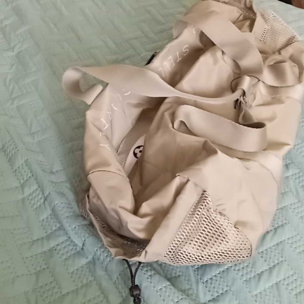 Adidas x stella McCartney duffle bag tags on